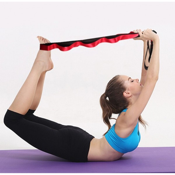 Фітнес-стрічка опору, тканинна, з петлями, тканинна фітнес-стрічка з петлями 2,7 м