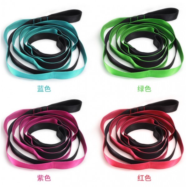 Фітнес-стрічка опору, тканинна, з петлями, тканинна фітнес-стрічка з петлями 2,7 м