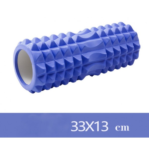 Ролер масажний, фоам-ролер, Foam Roller, фітнес-валик, йога-ролик, 33х13 см