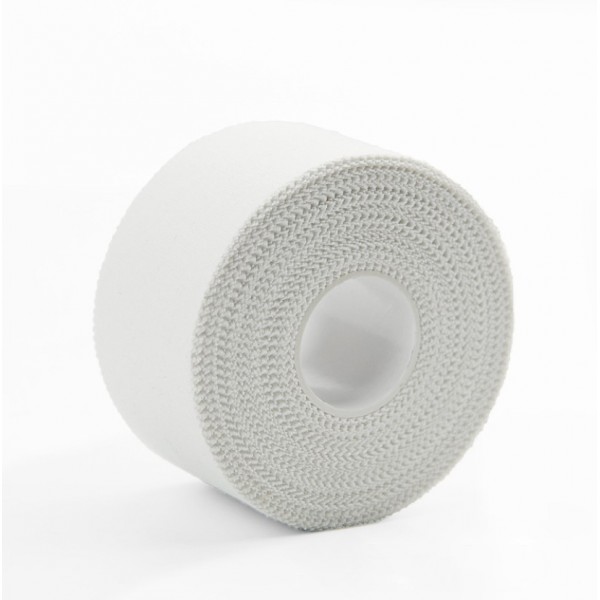 Тейп жорсткий, не еластичний, спортивний, білий, 2,5 см х 9,14 м