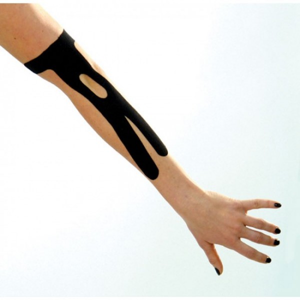 Тейп для ліктьового суглоба Pre-cut, тейпи для ліктів, кінезіо пластир для ліктьового суглоба (упаковка 2 шт)