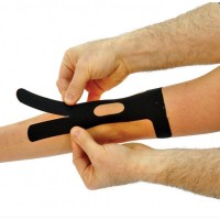 Тейп для ліктьового суглоба Pre-cut, тейпи для ліктів, кінезіо пластир для ліктьового суглоба (упаковка 2 шт)