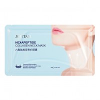 Маска колагенова для шиї Jomtam Hexapeptide Collagen Neck Mask, з пептидами, 1 шт