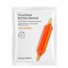 Тканинна маска для обличчя IMAGES Facial Mask Blood Orange, з екстрактом червоного апельсина, 1 шт