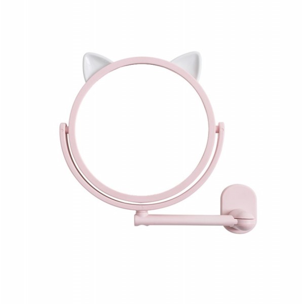 Дзеркало косметичне настінне, поворотне, для ванної, з вушками, 2 кольори