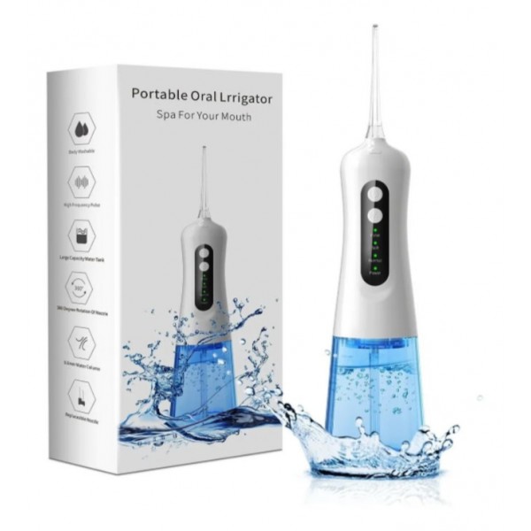 Іригатор для ротової порожнини KODO, портативний, з 2 насадками, 300 мл