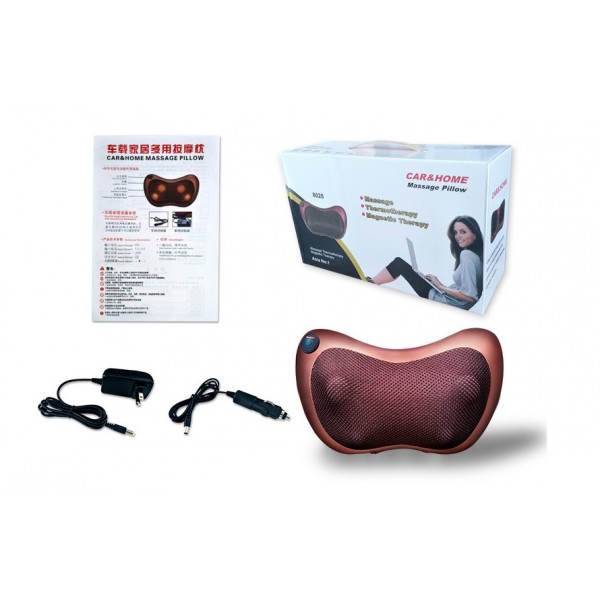 Масажер роликовий для спини та шиї Massage pillow GHM 8028