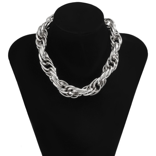 Ланцюжок із великими ланками "Nice Pearlescent", 1 шт срібло Ланцюжок із великими ланками "Nice Pearlescent", 1 шт срібло