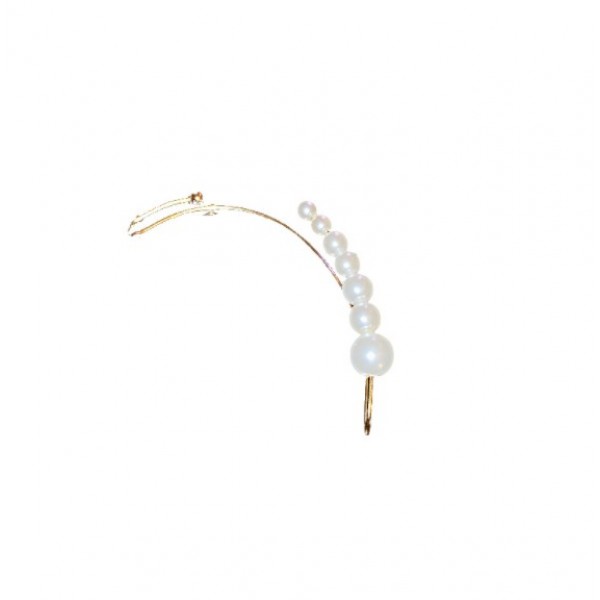 Сережка кафф з перлами "Elegant Star" 1 шт, золото