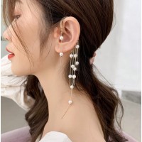 Сережка каффа з перлами "Pearl Star" 1 шт, золото