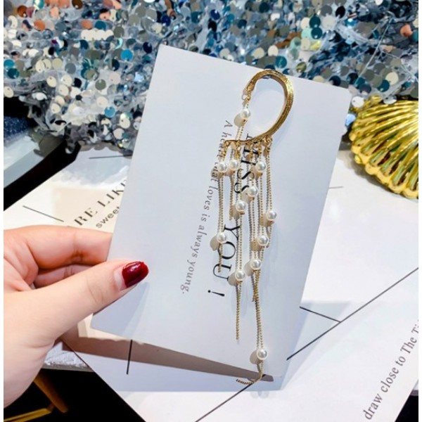 Сережка каффа з перлами "Pearl Star" 1 шт, золото