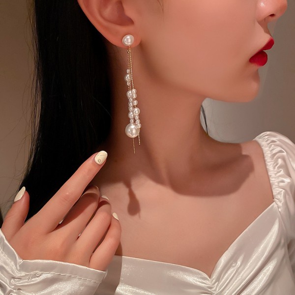 Сережки з перлами "Placer of Pearls", золото