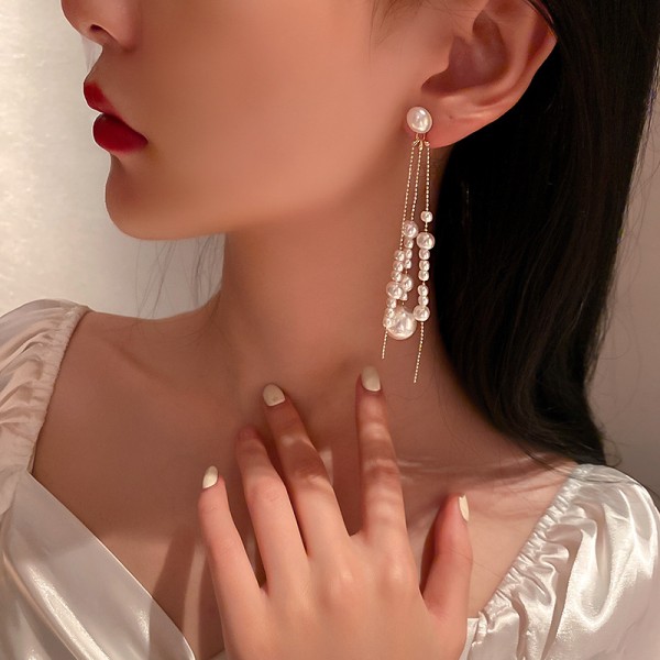 Сережки з перлами "Placer of Pearls", золото