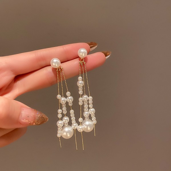 Сережки з перлами "Placer of Pearls", золото