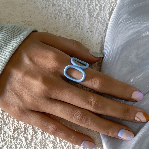 Кольцо "Neon Plastic", разные цвета, 1 шт