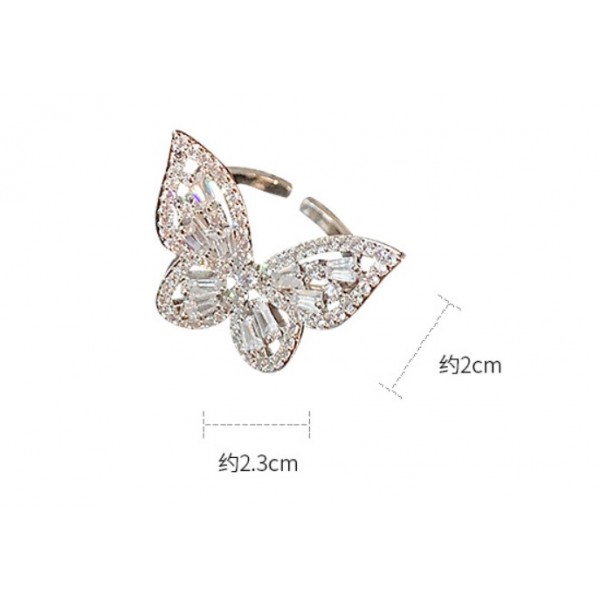 Каблучка з метеликом "Mini Butterfly", срібло