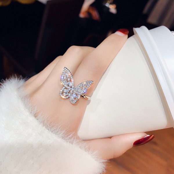 Каблучка з метеликом "Mini Butterfly", срібло