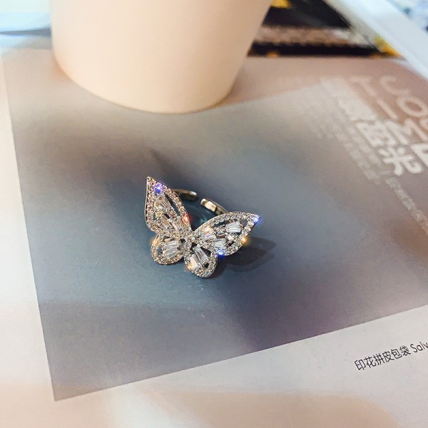 Каблучка з метеликом "Mini Butterfly", срібло