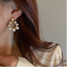 Сережки з перлами "Fan of Pearls", золото