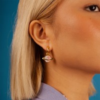 Сережки планета Інь-Янь "Planet Yin-Yang", золото