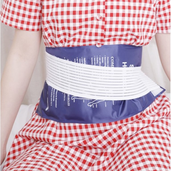 Компрес гелевий ColdHot dark blue холодний-гарячий з еластичним бинтом, 45х17,5 см