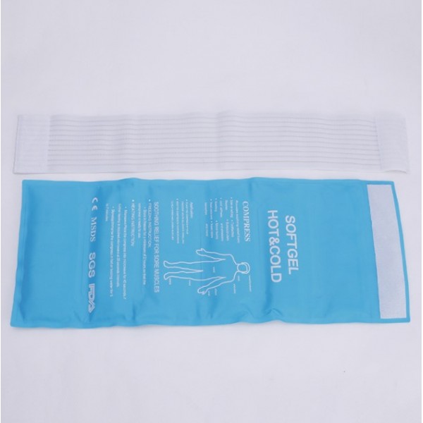 Компрес гелевий ColdHot blue холодний-гарячий з еластичним бинтом, 45х17,5 см