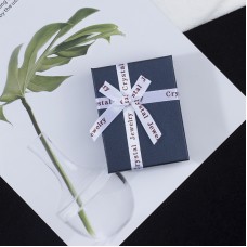 Коробочка подарункова, для прикрас, темно-синя, 9×7×35 см