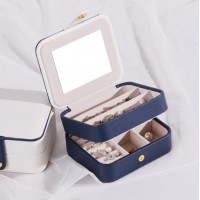 Органайзер для прикрас, двоярусний, із дзеркалом, 11×9×5,8 см