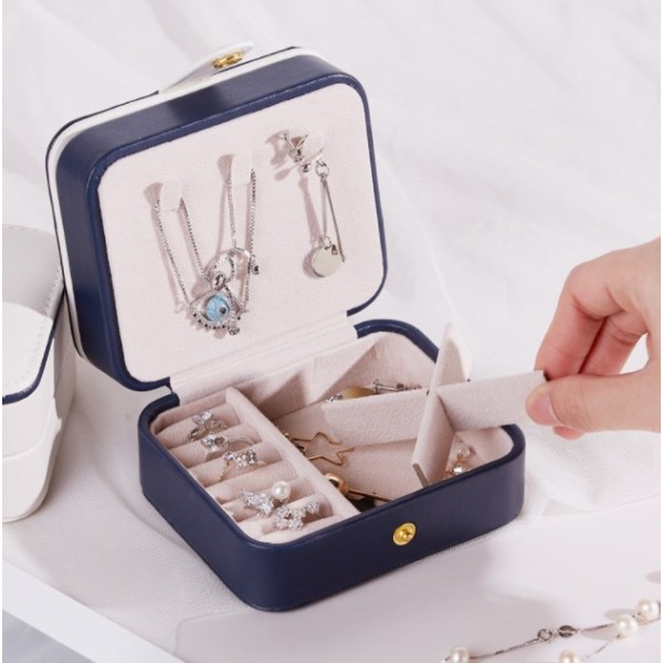 Органайзер для прикрас, двоярусний, із дзеркалом, 11×9×5,8 см