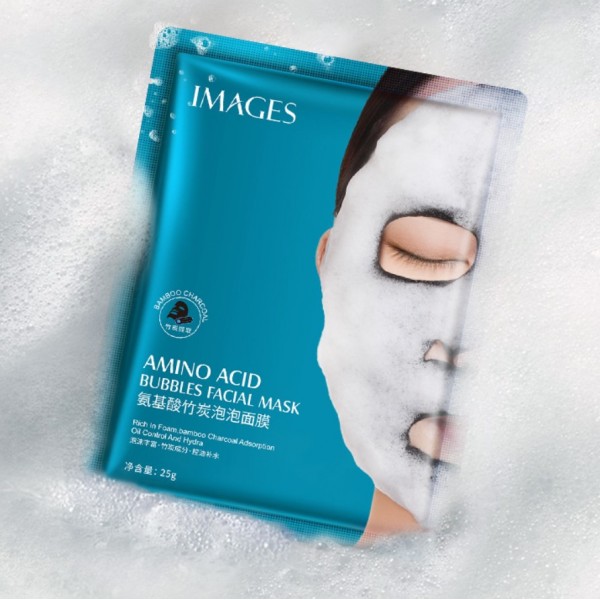 Бульбашкова тканинна маска Bubbles Amino Acid Mask Images, 1 шт Бульбашкова тканинна маска Bubbles Amino Acid Mask Images, 1 шт