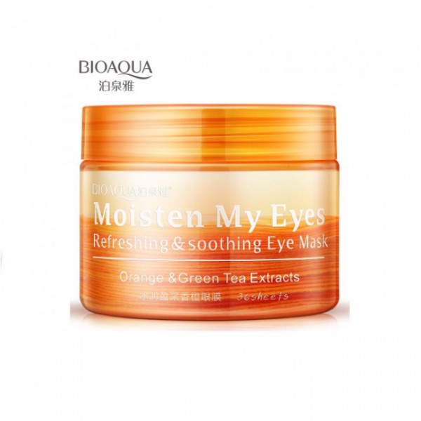 Патчі тканинні для шкіри навколо очей Bioaqua Orange Eye Mask, 36 шт