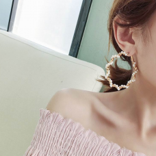 Сережки з перлами "Pearl Helix", 1 пара