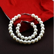 Сережки з перлами "White Pearls", 3 розміри