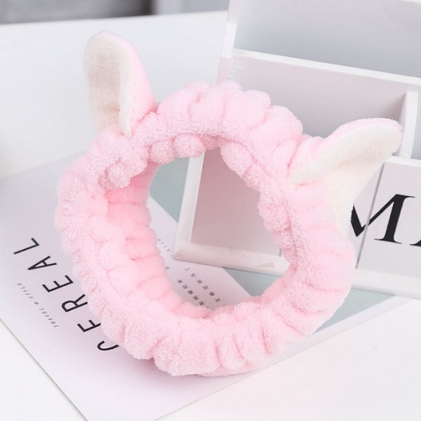 Пов'язка для макіяжу з вушками, різні кольори, 1 шт