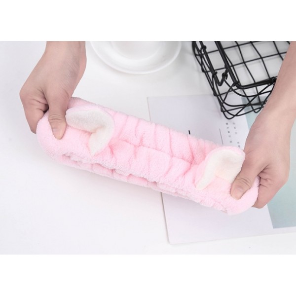 Пов'язка для макіяжу з вушками, різні кольори, 1 шт