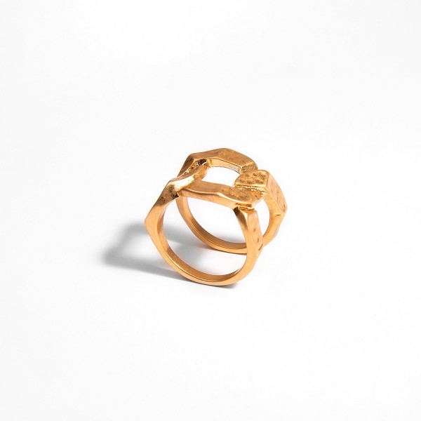 Каблучка "Carapace Weaving", золото