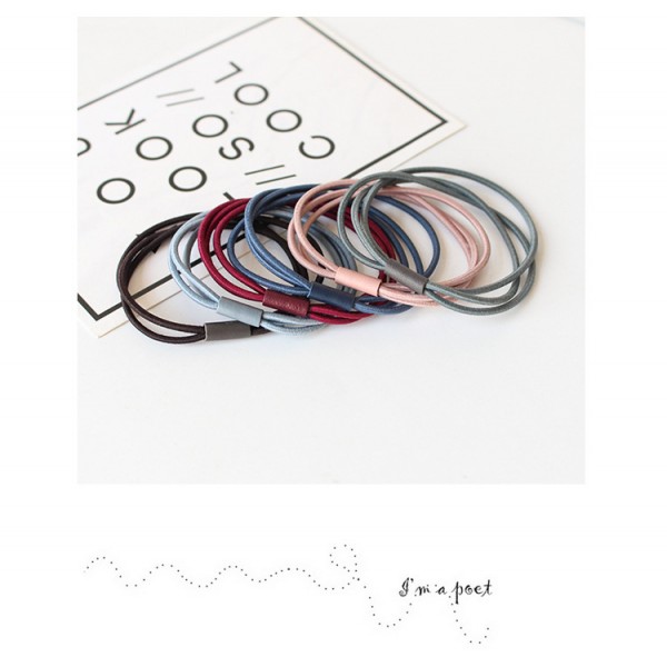 Резинка для волосся "Потрійна", 10 кольорів, 1 шт