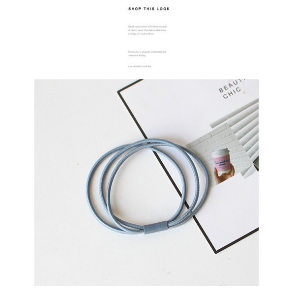 Резинка для волосся "Потрійна", 10 кольорів, 1 шт