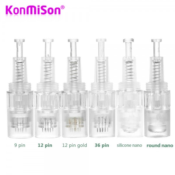 Картридж для дермапену, із гвинтовим кріпленням, на 12 голок, титан