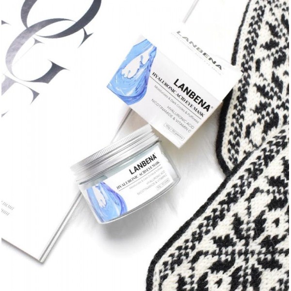 Патчі Тканинні  LANBENA hyaluronic acid eye mask Регенерація і зволоження, 50 шт