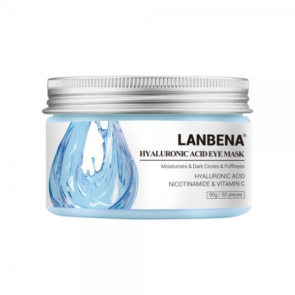 Патчі Тканинні  LANBENA hyaluronic acid eye mask Регенерація і зволоження, 50 шт