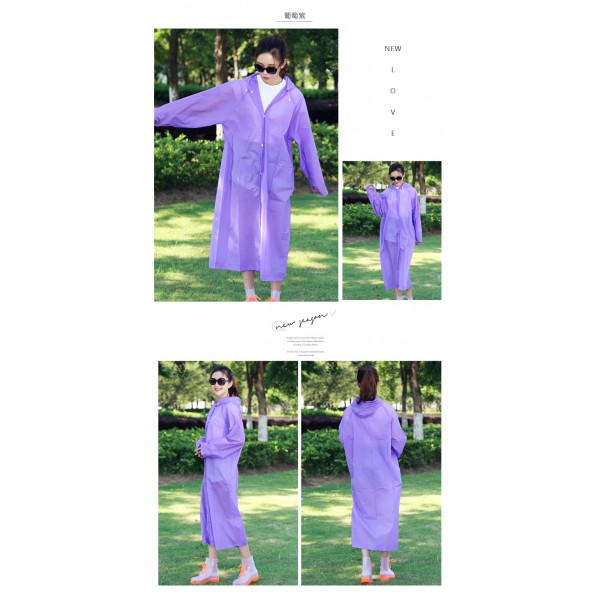Дощовик універсальний з капюшоном EVA RAINCOAT (150 х 70 см), 6 кольорів