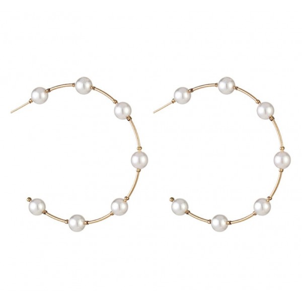 Сережки з перлами "Pearl Minimalism", 1 шт