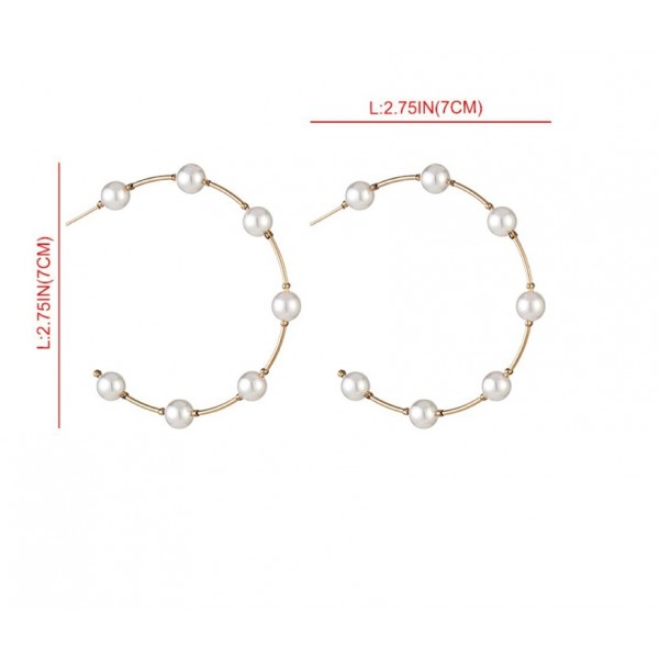 Сережки з перлами "Pearl Minimalism", 1 шт