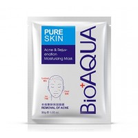 Тканинна Маска для обличчя, очищуюча Анти Акне BIOAQUA Pure Skin, 1шт