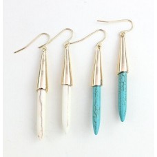 Серьги "Нефритовый камень", 1 пара