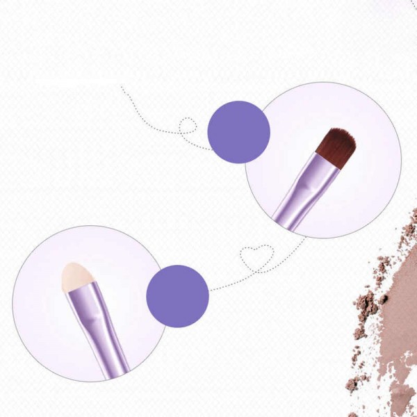 Набір пензлів для макіяжу BIOAQUA, в металевому кейсі, 7 шт