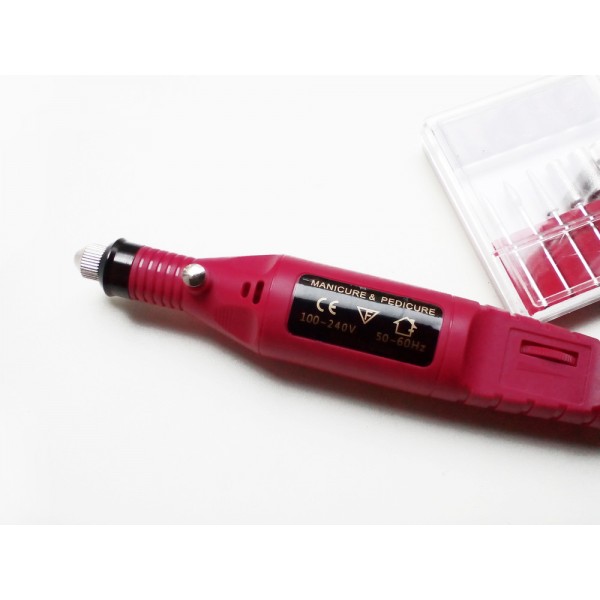 Фрезер-ручка для манікюру та педикюру Variable Speed ​​Rotary Detail Carver, 6 насадок