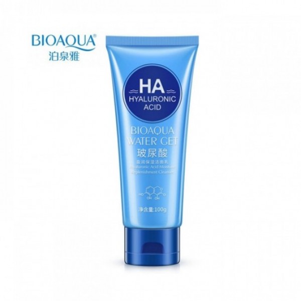 Пінка для вмивання з гіалуроновою кислотою Bioaqua Water Get Hyaluronic Acid, 100 мл Пінка для вмивання з гіалуроновою кислотою Bioaqua Water Get Hyaluronic Acid, 100 мл