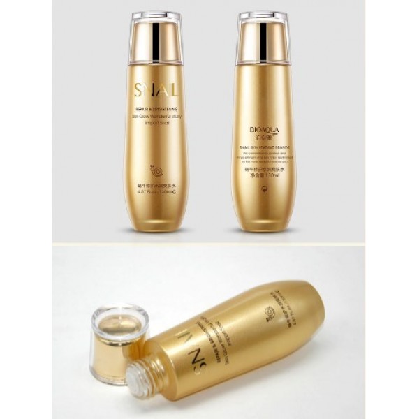 Тонер для лица Bioaqua Snail Repair & Brightening,  с муцином улитки, 130 мл